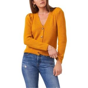 1. State Mustard Yellow Cardigan Sweater